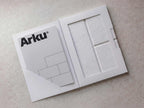 Prøvepakke med Arku akustikpanel i farven råhvid